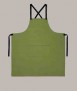 Delantal contiras de cuero, verde