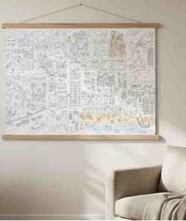 Gran mapa per pintar Barcelona