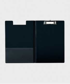 Carpeta con pinza y tapa negra