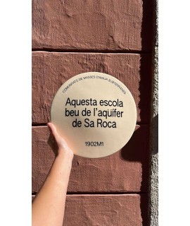 Placa Comunitat d'Aqüífer, 14 cm.