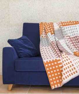 Plaid Blok Mulberry Spice,140x175 cm.