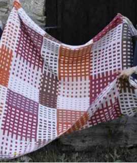 Plaid Blok Tobacco,140x175 cm.