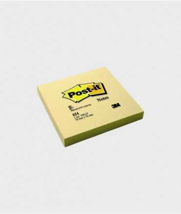 Bloc de notas adhesivas Post-it. Medidas: 7,6x7,6 cm. 100 hojas.