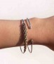 Pulsera Araucaria abierta