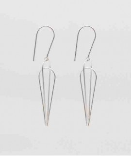 Arracades Candela S, plata polida