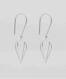 Arracades Candela C, plata polida