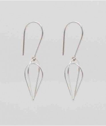 Pendientes Candela C, plata pulida