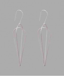 Pendientes Candela L, plata pulida