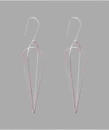 Pendientes Candela L, plata pulida