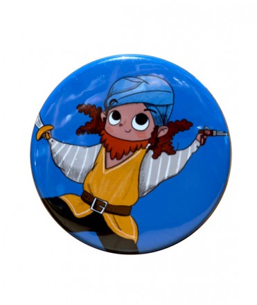 Chapa Azul Pirata con Pañuelo Patapum