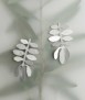 Pendientes Silvela Plateados Grandes