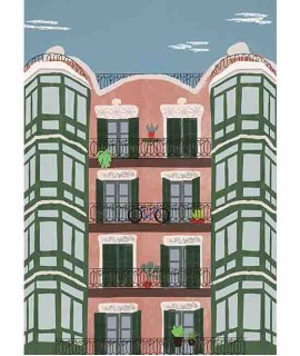 Làmina façana Eixample, rosa 