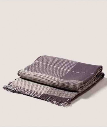 Plaid Sempre gris/gris marengo