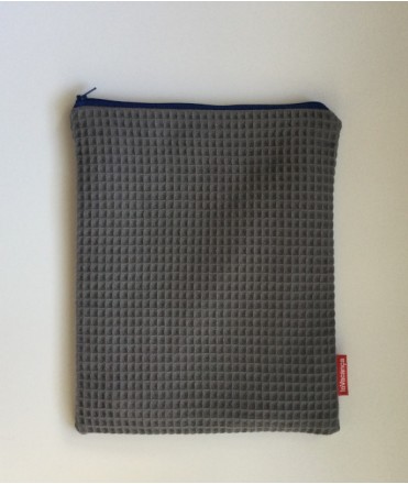 Estuche Waffle Gris Grande