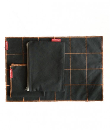 Kit de tàper. Gris Fosc - Taronja