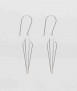 Arracades Candela S, plata polida