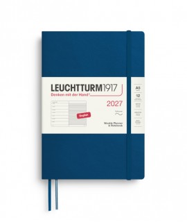 Agenda Setmanal 2027 A5 Indigo (Tapa Tova)