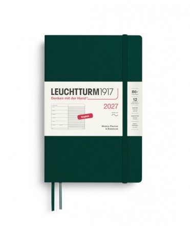 Agenda Setmanal 2027 B6+ Forest Green (Tapa Tova)