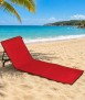 Esterilla de playa plegable, rojo