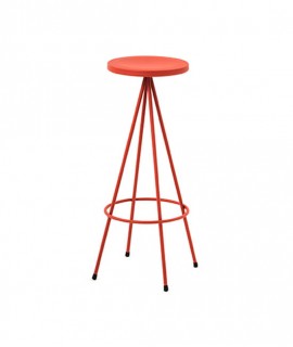 Taburete Nuta 75 cm, rojo