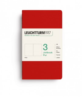 Jottbook A6 Liso Cherry - Set de 3