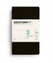 Jottbook A6 Liso nNegro - Set de 3
