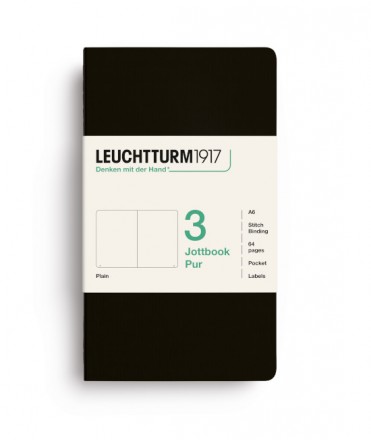 Jottbook A6 Liso nNegro - Set de 3