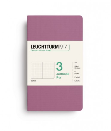 Jottbook A6 Dusty Rose - Set de 3. Dot Grid