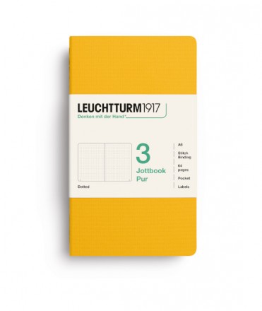Jottbook A6 Sunflower. Dot Grid - Set de 3