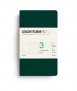 Jottbook A6 Forest Green. Dot Grid - Set de 3