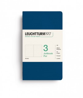 Jottbook A6 Indigo. Dot Grid - Set de 3