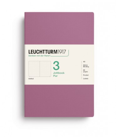 Jottbook A5 Dusty Rose. Dot Grid - Set de 3