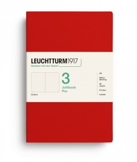 Jottbook A5 Cherry. Dot Grid - Set de 3