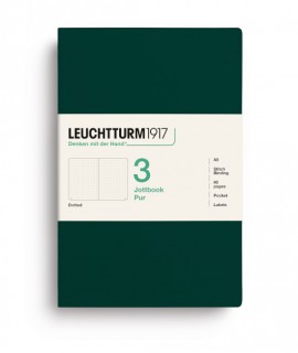 Jottbook A5 Forest Green. Dot Grid - Set de 3
