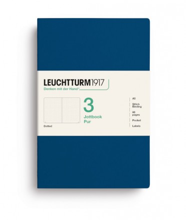 Jottbook A5 Indigo. Dot Grid - Set de 3