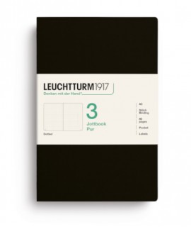 Jottbook A5 Negro. Dot Grid - Set de 3
