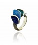Anillo Smile Pequeño Azul