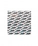 Mural de azulejos autoadhesivos Sardines, 4 uds.