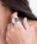 Anillo Junc B/N Mediano