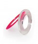 Brazalete Big, transparente + fucsia