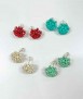 Pendientes Coral 5, botón