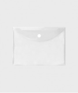  Carpeta dossier A4 transparente con cierre de velcro