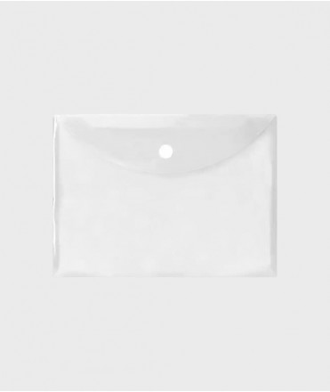 Carpeta dossier A4 transparent amb tancament de velcro 