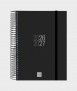 Agenda Finocam espiral SVH curs 2026-2027. Color negre 