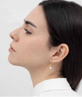 Pendientes dorados Eclat pequeños