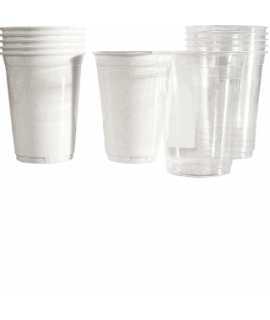 Plats i vasos de plàstic unitats 100 vasos color 150cc blanc