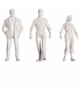 Figuras humanas, escala 1:200. Color blanco. 12 figuras